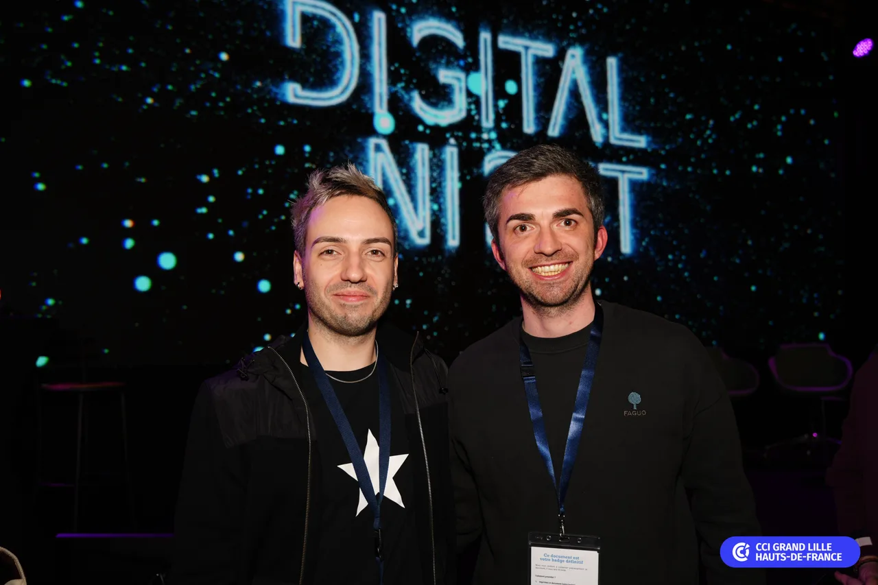 Anicet Bart et Virgile Guiost lors de la Digital Night à Lille